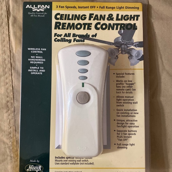Hunter Other New Old Stock Hunterall Fans Light Fan Remote Poshmark